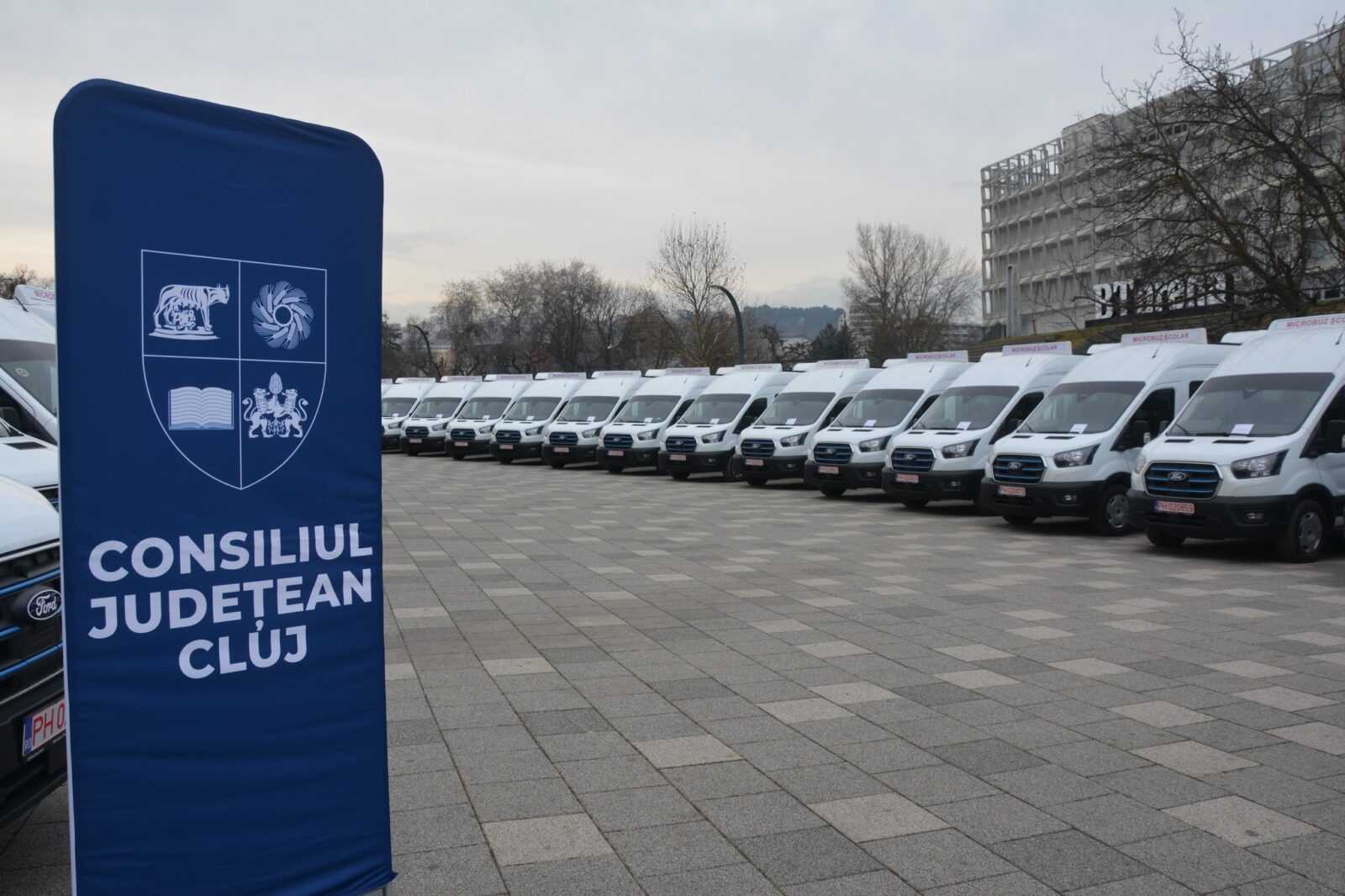 flotă de microbuze școlare electrice, consiliul județean cluj